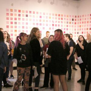 Art students gather for senior thesis 展览ions.