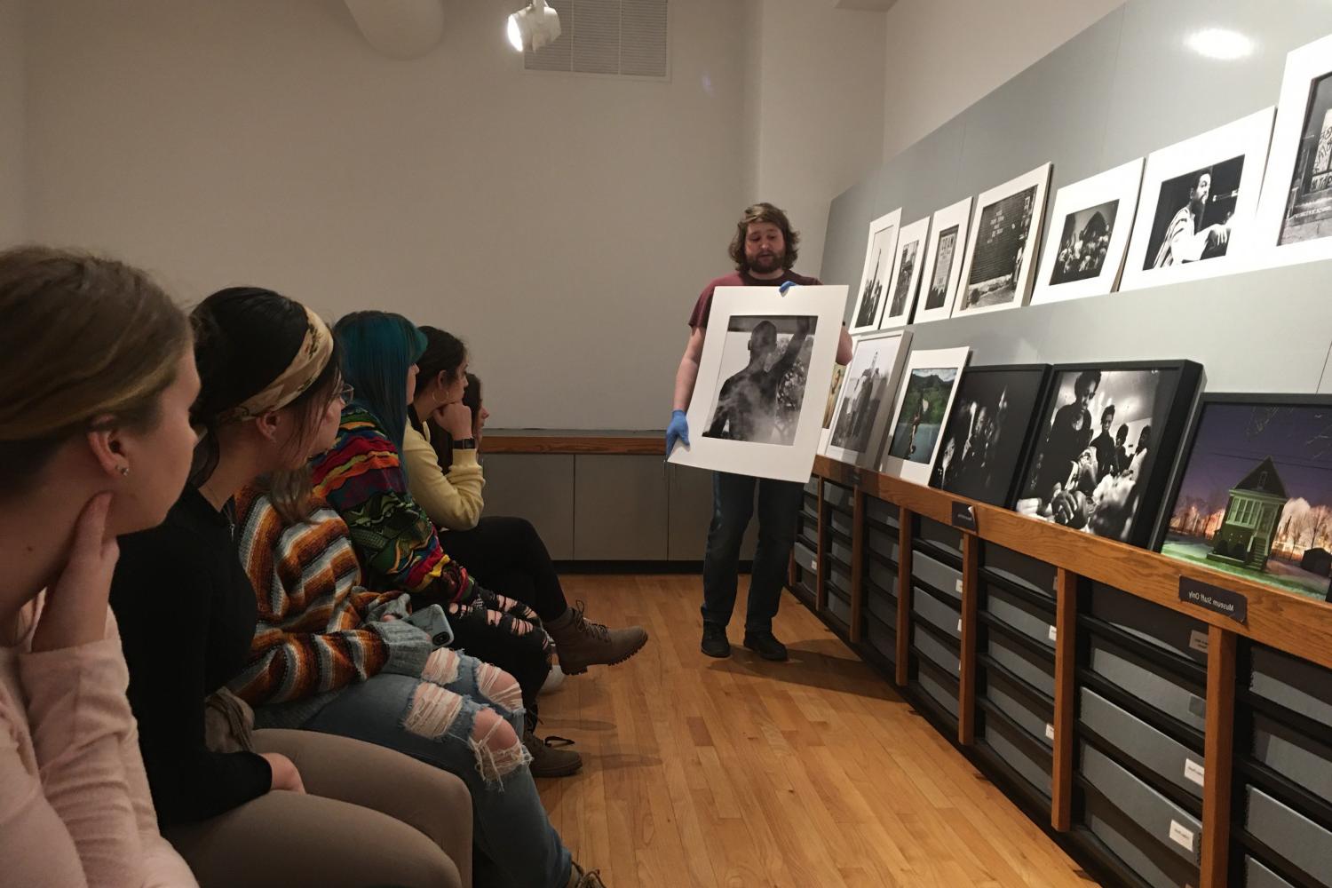 Color Photography class visits the Museum of Contemporary Photography (Chicago) Spring 2020.